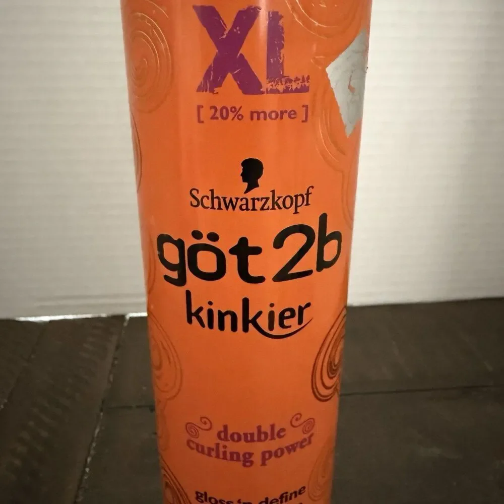 Schwarzkopf got2b Kinkier Gloss n Define Curling Mousse XL 9.6 Oz Double Power